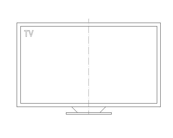 壁挂台式电视机平立面动态块